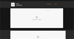 Desktop Screenshot of gymbornova.com